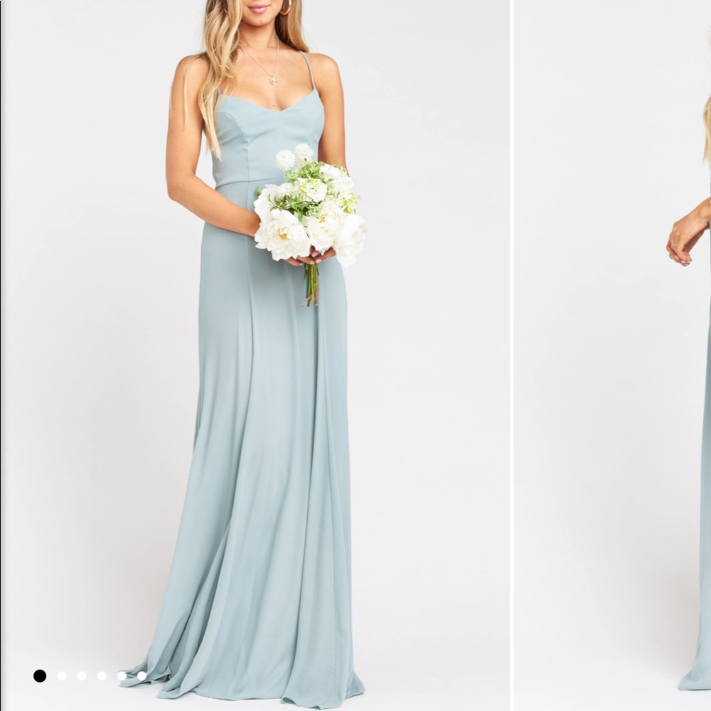 Show Me Your Mumu Bridesmaid dress. Size Small. ALTERED!! Silver Sage